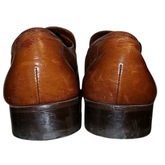 Florsheim Mens Brown Leather Tassel Loafers Size 10 D - Picture 5 of 7